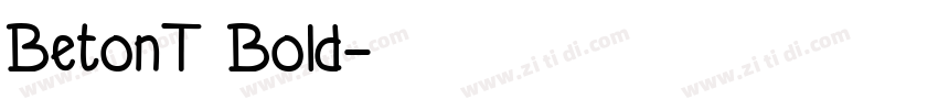 BetonT Bold字体转换